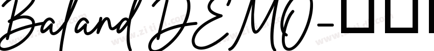 Baland DEMO字体转换
